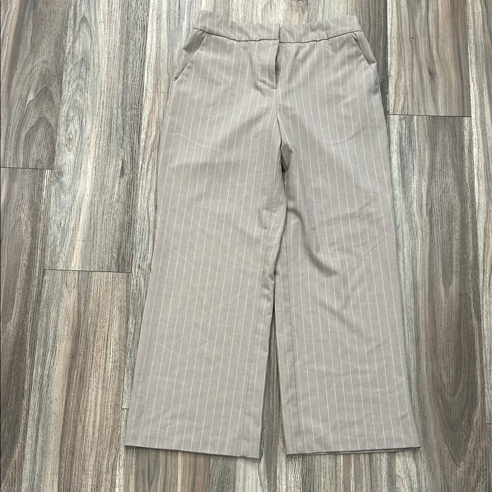 Rachel Zoe Formal Gray Pinstripe Pants